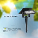  LED solarno svetlo LED/0,9W/3,7V 3000K IP65 1200 mAh crna | Eponuda.com