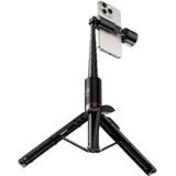 hoco. Selfie stick tronožac s bežičnim daljinskim upravljačem + LED svjetlom K34 crni | shoptok.hr