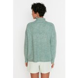 Trendyol mint Zippered Knitwear Sweater | ePonuda.com