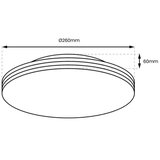  LED plafonsko svetlo za kupatilo BEVER LED/10W/230V 4000K prečnik 26 cm IP44 | Eponuda.com