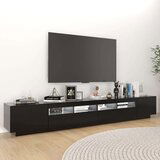 TV ormarić s LED svjetlima crni 260 x 35 x 40 cm | shoptok.hr