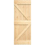  Klizna vrata s priborom za montažu 70 x 210 cm masivna borovina | shoptok.hr