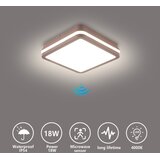 Brilagi-LED Spoljno svetlo sa senzorom BENE LED/18W/230V 21,5x21,5 cm braon IP54 | Eponuda.com