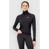 Ascender Merino Mock Neck Funkcijska majica forged iron / black