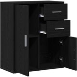 vidaXL Ormarić / Komoda Crni hrast 60 x 31 x 70 cm Konstruirano drvo | shoptok.hr