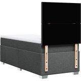  Okvir kreveta s oprugama i madrac tamnosivi 80x200cm od tkanine | shoptok.hr