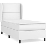  Krevet s oprugama i madracem bijeli 80 x 200 cm od umjetne kože | shoptok.hr