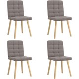 vidaXL Jedilni stoli 4 kosi taupe blago | Shoptok.si
