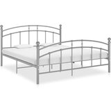  Posteljni okvir siv kovinski 180x200 cm, (20647696) | Shoptok.si