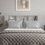  Uzglavlje s ormarićem siva boja betona 180 x 18,5 x 104,5 cm | shoptok.hr