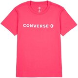 Converse Majice s kratkimi rokavi Glossy Wordmark Rožnata | Shoptok.si