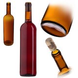 KADAX steklenica za vino z bordo zamaškom 0,75 l 750 ml steklenice za vino kozarec za jabolčnik, (5000355162) | Shoptok.si