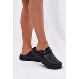 EVENTO Women Foam Slippers With Strap And Buckle Black Larinie | Shoptok.si
