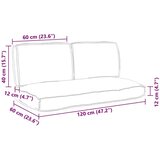  Set jastučića 3 pcs Crna Oxford tkanina | shoptok.hr