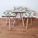 Hanah home 3Shp330 - multicolor multicolor nesting table (3 pieces) | ePonuda.com