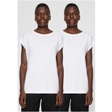 Urban Classics Women's T-shirt with extended shoulder 2-Pack white+white | Eponuda.ba