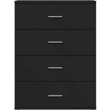 vidaXL Komoda črna 60x39x80 cm inženirski les | Shoptok.si