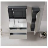 Hanah home Kupatilski ormarić sa umivaonikom i ogledalom (2 komada) Messina 100 v2 388 | Eponuda.com