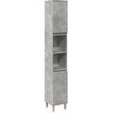 Maison Chic Kopalniška omarica - Kopalniški kabinet betonsko siva 30x30x190 cm inženirski les, (21794406) Cene