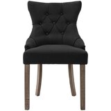  Blagovaonske stolice od tkanine 2 kom crne | shoptok.hr