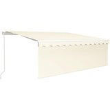 Tenda na ručno uvlačenje s roletom 4 x 3 m krem | shoptok.hr