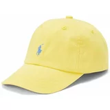Polo Ralph Lauren Otroška bombažna bejzbolska kapa rumena barva