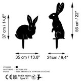 WALLXPERT Set ukrasnih figura zečeva - A 01, 52x35 i 56x24 cm, 2 dijela | Eponuda.ba