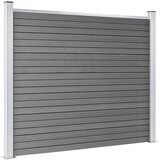  Set panela za ogradu WPC 872 x 146 cm sivi | shoptok.hr