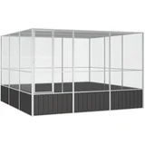 Kavez za ptice antracit 302,5x324,5x211,5 cm pocinčani čelik