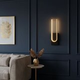 Toolight Zidni svijećnjak LED APP1782-W Brush Gold/Black | shoptok.hr