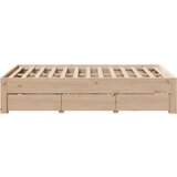  Okvir kreveta bez madraca s ladicama 135 x 190 cm od borovine | shoptok.hr