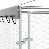 Vanjski kavez za pse s krovom srebrni 3x6x2,5 m pocinčani čelik | shoptok.hr