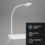 BRILO LED fleksibilna stona lampa sa klipsom TRASNA LED/7,5W/230V bela | Eponuda.com