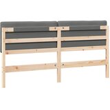  Tapecirani uzglavlje s uzglavljem Smeđa i svijetlosiva 180 cm | shoptok.hr