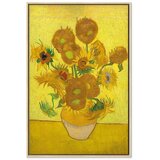  Slika - Vincent van Gogh – Still Life: Vase With Fifteen Sunflowers 40x60 U prirodnom drvenom okviru | shoptok.hr