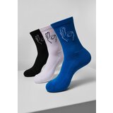 MT Accessoires Salty Socks 3-Pack Black/White/Blue | shoptok.hr