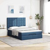 vidaXL Otomanski okvir kreveta s madracem plavi 140x200cm od tkanine | shoptok.hr