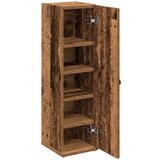 vidaXL Kopalniška omarica z držalom za zvitke star les 20,5x22x72 cm | Shoptok.si