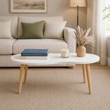 MID.YOU KLUBSKA MIZA, bela, medeni hrast | Shoptok.si