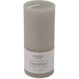 Rustic candles by Ego dekor siva svijeća Rust, vrijeme gorenja 58 h Cijene