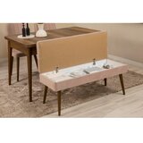 Hanah home vina bench 04 0900 walnut stone (produžni trpezarijski sto, stolice i konzola (6 komada) Cene