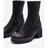 Sergio Leone Women's Boots on Massive Heel Black Tozanna | ePonuda.com