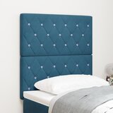 vidaXL Naslon za glavu s kristalnim gumbima tuftani tamno plavi 80 cm baršun, Naslon za glavu s kristalnim gumbima tuftani tamno plavi 160 cm baršun Cijene