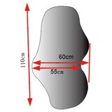 MID.YOU STENSKO OGLEDALO, 60/110/2,5 cm kovina, steklo, leseni material Slike