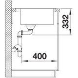 Blanco granitna sudopera NAYA 45 NEŽNOBELA 465x510/200 mm | ePonuda.com