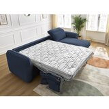 Bobochic Paris temno modra raztegljiva kotna sedežna garnitura (s kotom po izbiri) achille | Shoptok.si