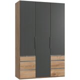 MID.YOU omara s klasičnimi vrati, barve grafita, barve hrasta | Shoptok.si