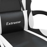 vidaXL Vrtljiv gaming stol črno in belo umetno usnje | Shoptok.si