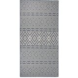 vidaXL Vanjski tepih ravnog tkanja 100 x 200 cm plave pruge Cijene