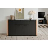 MID.YOU KOMODA, antracit, hrast artisan | Shoptok.si